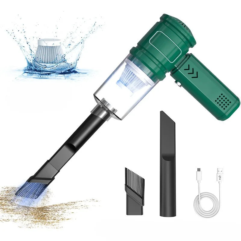 Wireless Rechargeable Car Vacuum Cleaner, Home & Car Dual Use Handheld Portable, High Power Strong Suction，Easy Clean for